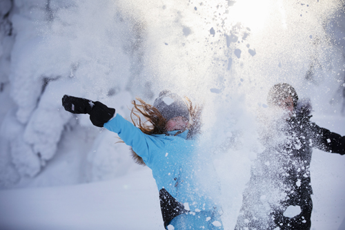 Children Playing In the Snow in Rukka - Credit: Harri Tarvainen