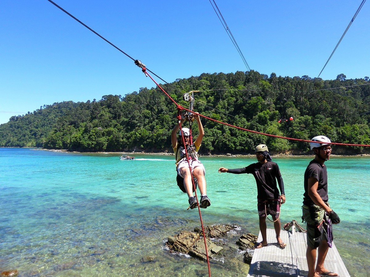 Zip Line credit Borneo Dream